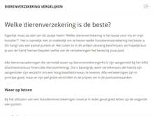 Tablet Screenshot of dierenverzekeringinfo.nl